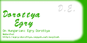 dorottya egry business card